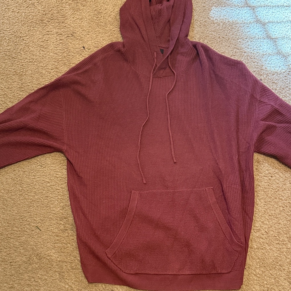 Fashion Nova XL Men's Burgundy Hoodie